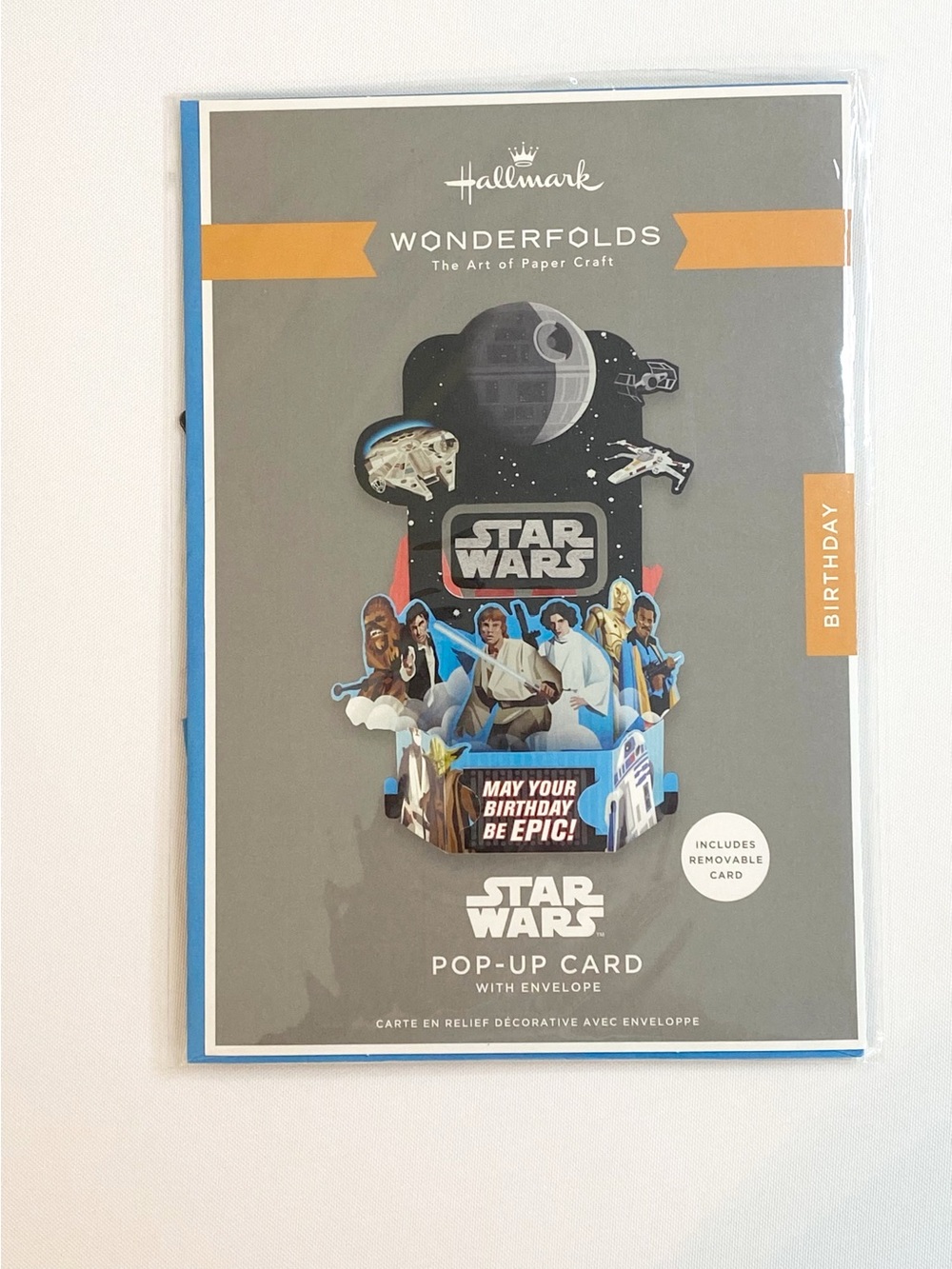 Hallmark Wonderfolds Star Wars Pop Up Birthday Card New Sealed Collectible